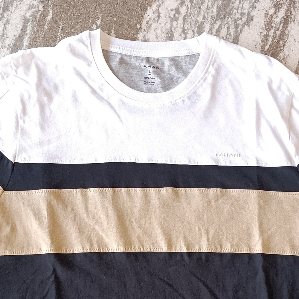 Tahari Men's Fashion Crewneck  T-shirt New Size Large